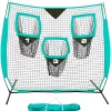 7FT Portable Folding Baseball Hitting Net Softball Goal Baseball Practice Net