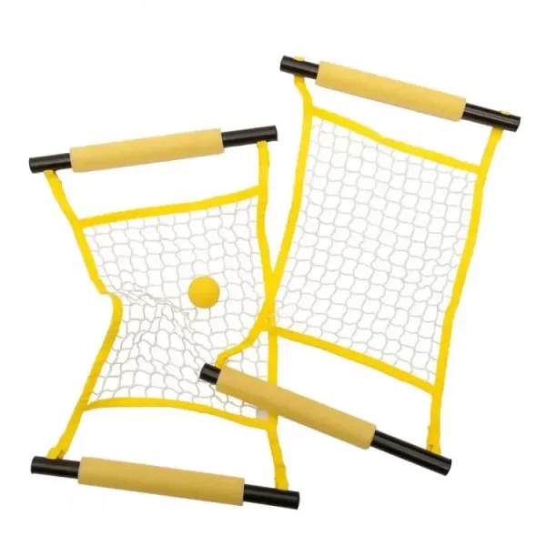 About this item FUN TOY: mono fling set for kids, teens, families and perfect for indoors and outdoors, backyard, beach and tailgate game or recreation rooms. GREAT DEVELOPMENT: this ball tossing game provides a great way to develop hand-eye coordination, it’s strengthens your hand and arm muscles and is unique and fun to play. OUTDOOR GAMES KEEP KIDS ACTIVE: helps kids become more active and socially adept: not only do kids improve their interpersonal skills they learn valuable lessons about team spirit and healthy competition: a child can learn that it is healthy competition rather than winning that is most important. GAMES FOR KIDS: can help positively channel a child's physical and mental energies, kids games can also help a child improve concentration skills and teach the importance of task completion: they can improve their own self esteem. CONTENTS: 2 Launch Nets, 1 Tennis Ball, 1 Pickle Ball