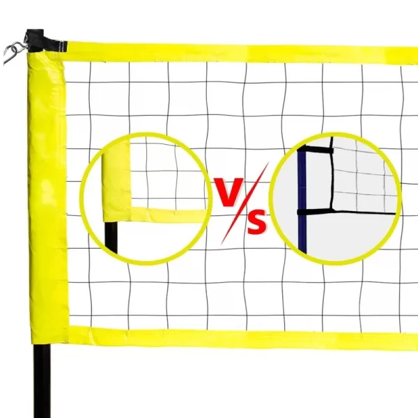 Portable Professional Outdoor Volleyball Net Set with Adjustable Height Poles