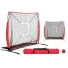 7FT Portable Folding Baseball Hitting Net Softball Goal Baseball Practice Net