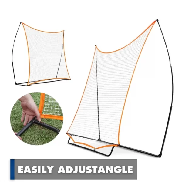 Professional Soccer Rebound Net Portable Soccer Trainer 7x7ft Angle Adjustable