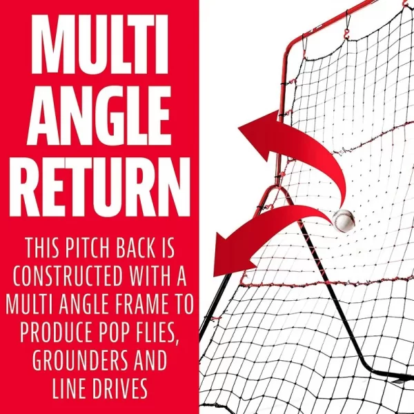 Softball/Baseball Bounce Back Net for Throwing and Pitching Practice