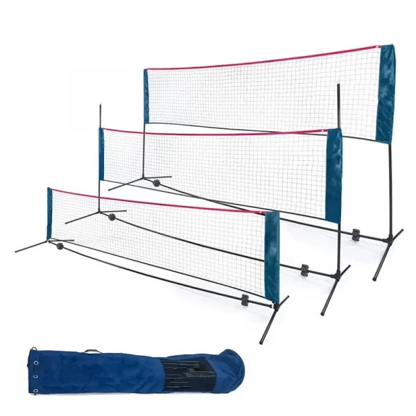 Adjustable Height Portable Badminton Net Set Competition Multi Sport Indoor or Outdoor Net