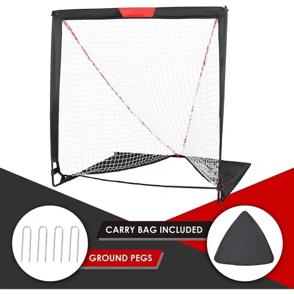 Kids Lacrosse Goal Backyard Training Practice & Exercise Portable Lacrosse Net Equipment & Gear