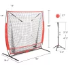 7FT Portable Folding Baseball Hitting Net Softball Goal Baseball Practice Net