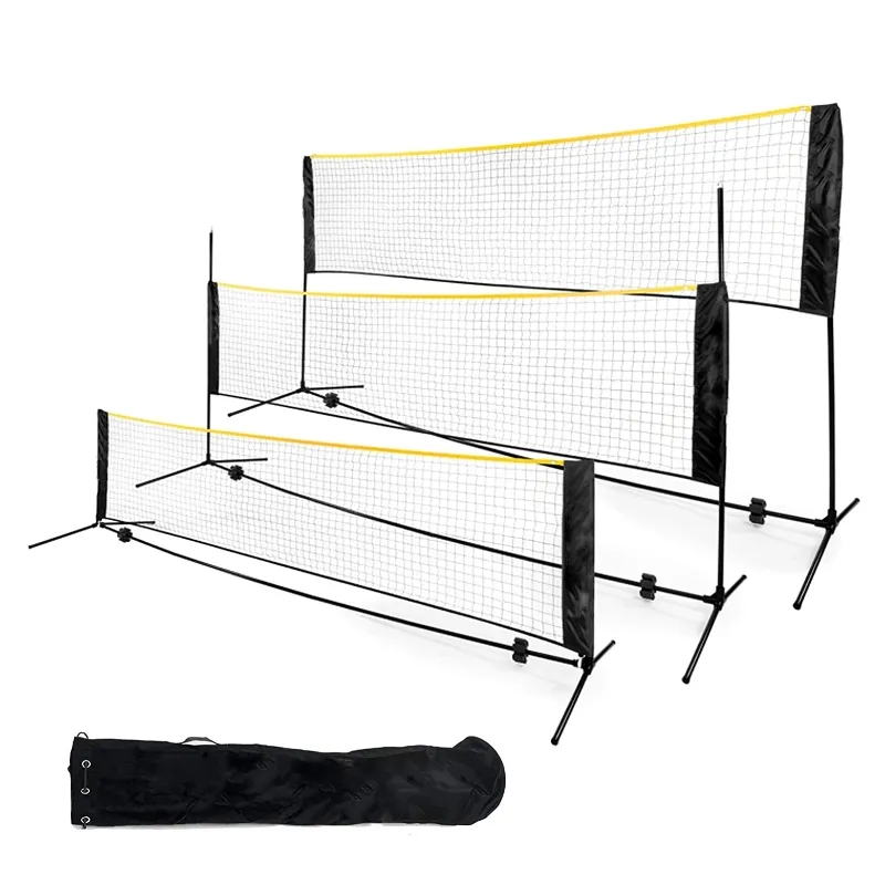 Adjustable Height Portable Badminton Net Set Competition Multi Sport Indoor or Outdoor Net