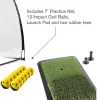 Home Golf Driving Range Kit with Net, Golf Balls, Launch Pad, and Tees