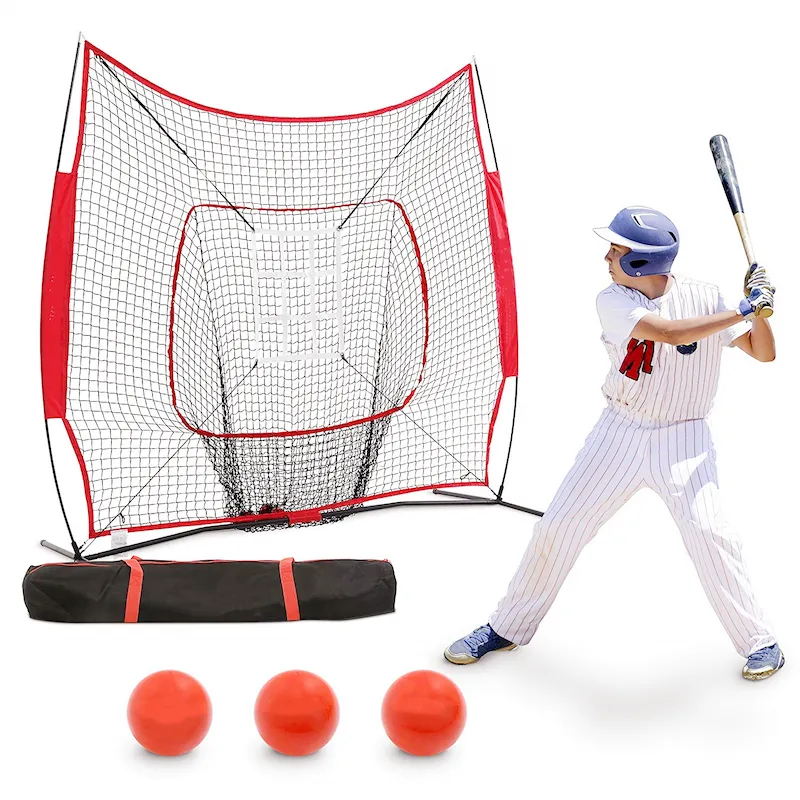 7x7 Baseball Softball Hitting Net | Coach's Bundle