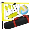 Portable Professional Outdoor Volleyball Net Set with Adjustable Height Poles