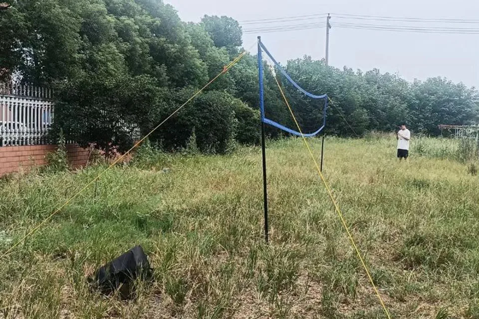 32'x3'ft Volleyball Net Pole Set