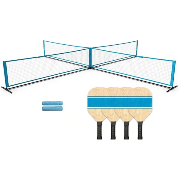 Rete da pickleball regolabile per interni