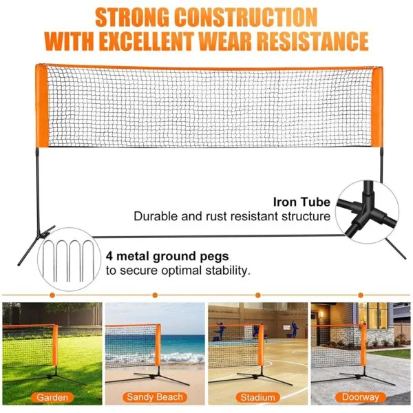 تنس الريشة الطائرة المحمولة القابلة للتعديل