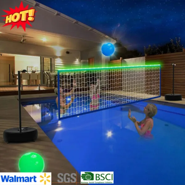 Filet de volley-ball LED coloré