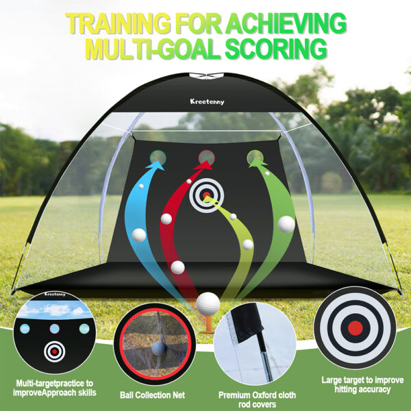 디럭스 10x7ft 골프 연습 네트 디럭스 10x7ft 골프 연습 네트