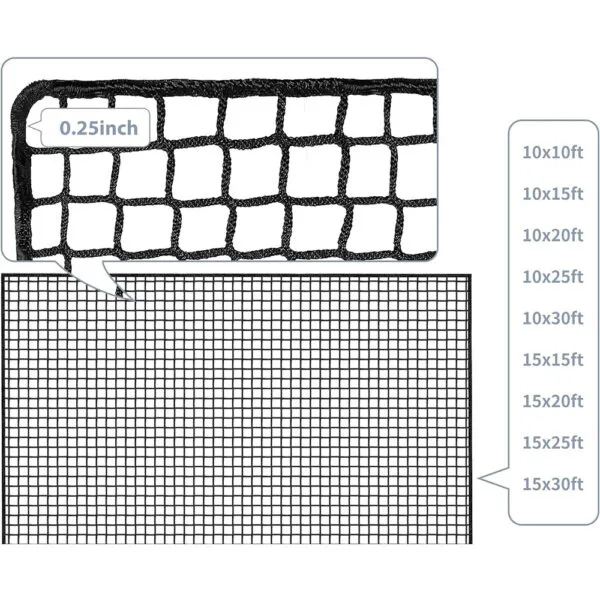 Strapazierfähiges Nylon-Golf-Barrierenetz