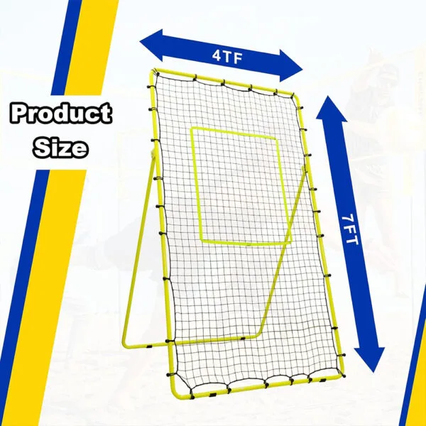 Heavy-Duty Adjustable Volleyball Rebounder