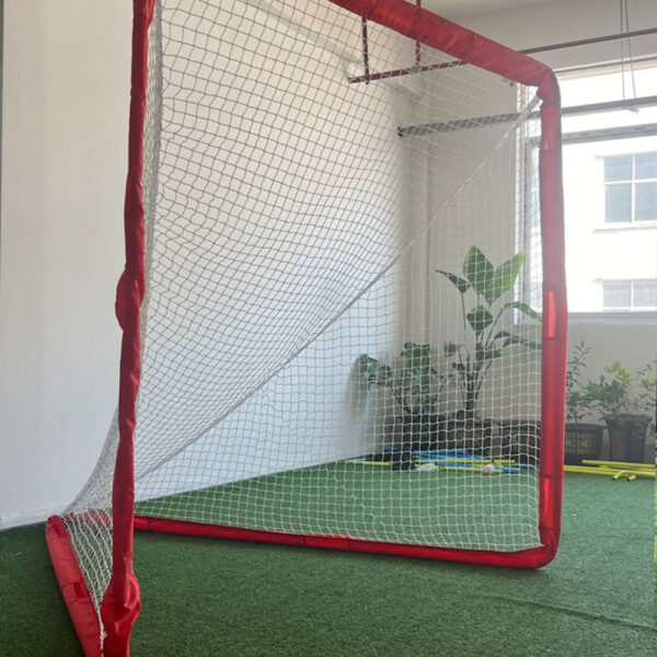 Lacrosse Goal Red Steel Frame Net