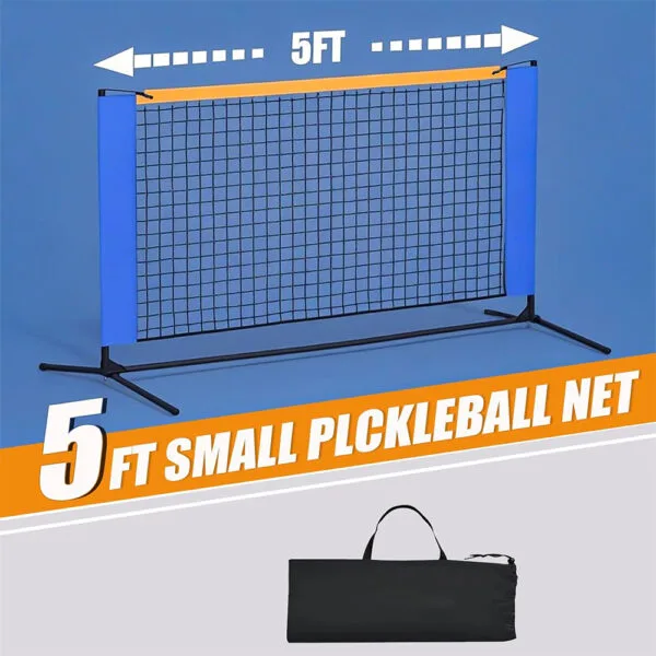 Rete da pickleball portatile da 5 piedi
