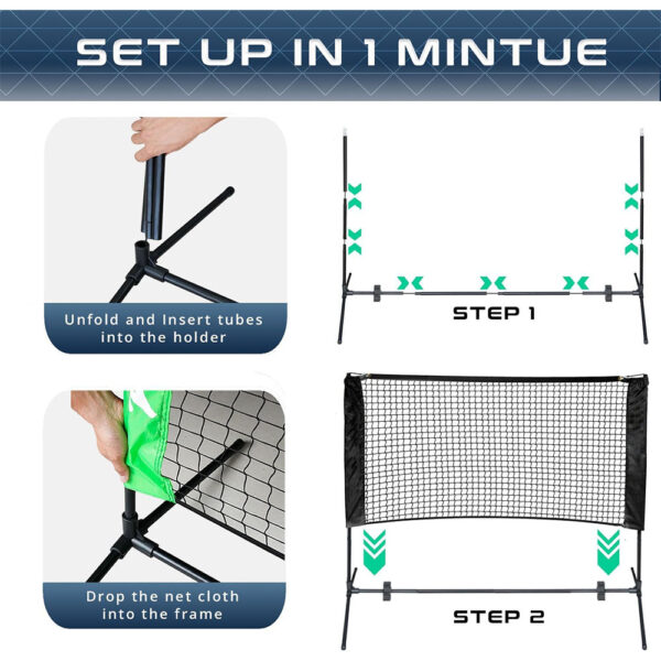 Portable 5 ft Pickleball Net 8) Portable 5 ft Pickleball Net