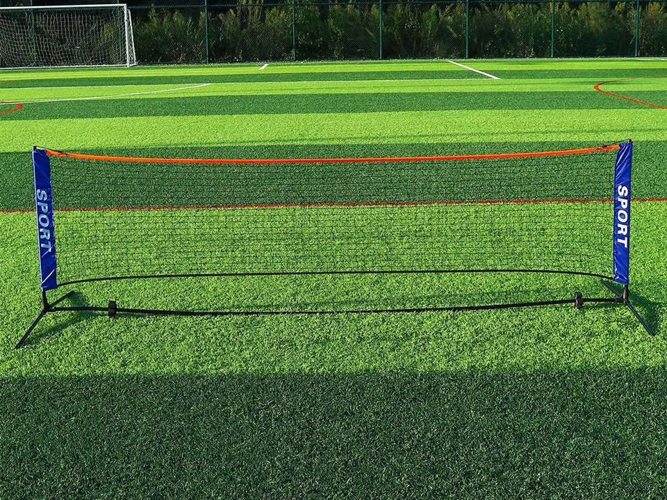 Conjunto de rede de ténis de badminton portátil