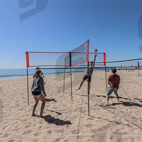 ポータブル四方バレーボールネット ポータブル四方バレーボールネット
