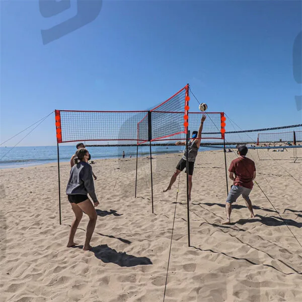 Portable Four-Way Volleyball Net