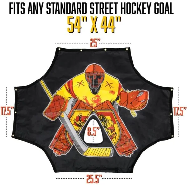 Portería de hockey profesional de acero 72x48