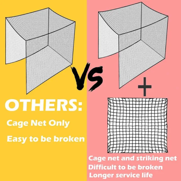 Professional Golf Hitting Cage Net