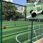 Tennis fence court dedicated stadium