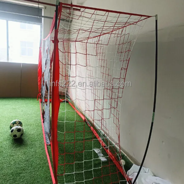 Portable Soccer Goal with 4-Hole Target Sheet (2) Porta da calcio portatile con rete a 4 fori