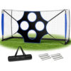 Portable Soccer Goal with 4-Hole Target Sheet