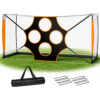 Portable Soccer Goal with 4-Hole Target Sheet