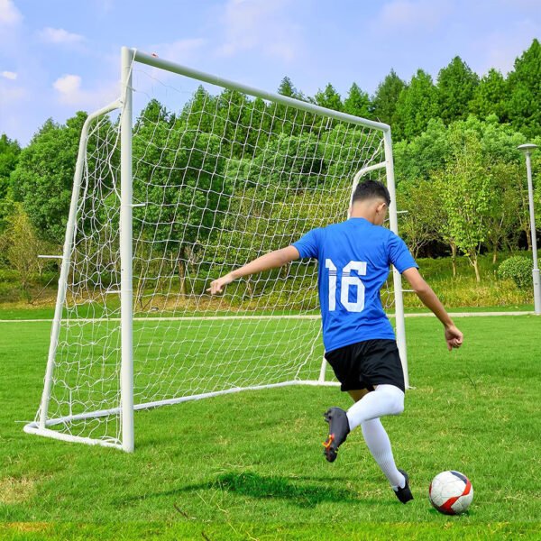 Powder-Coated Steel Soccer Goal Set