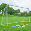 Powder-Coated Steel Soccer Goal Set