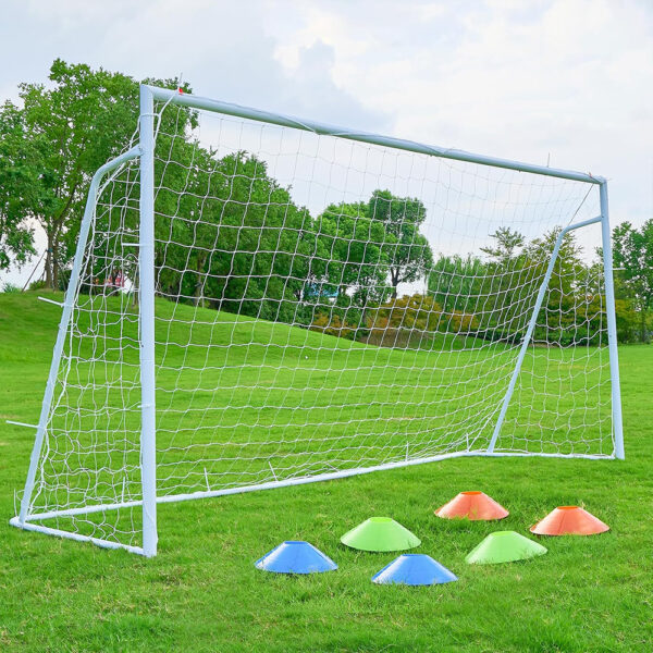Powder-Coated Steel Soccer Goal Set