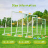 Powder-Coated Steel Soccer Goal Set