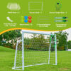 Powder-Coated Steel Soccer Goal Set