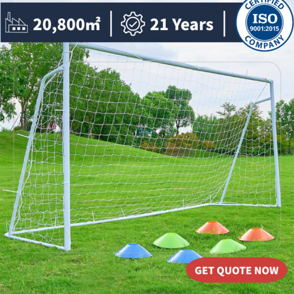 Powder-Coated Steel Soccer Goal Set
